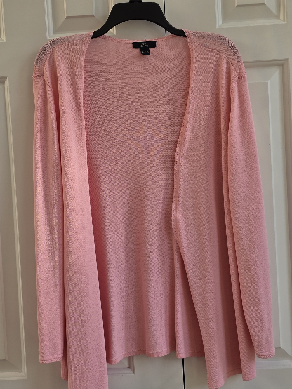 Emme Pink Open-Front Cardigan